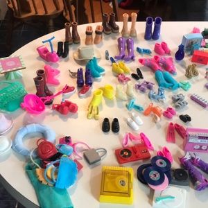 Lot of Barbie and Barbie like  accessories